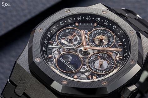 audemars piguet black skeleton prix|Audemars Piguet skeleton perpetual calendar.